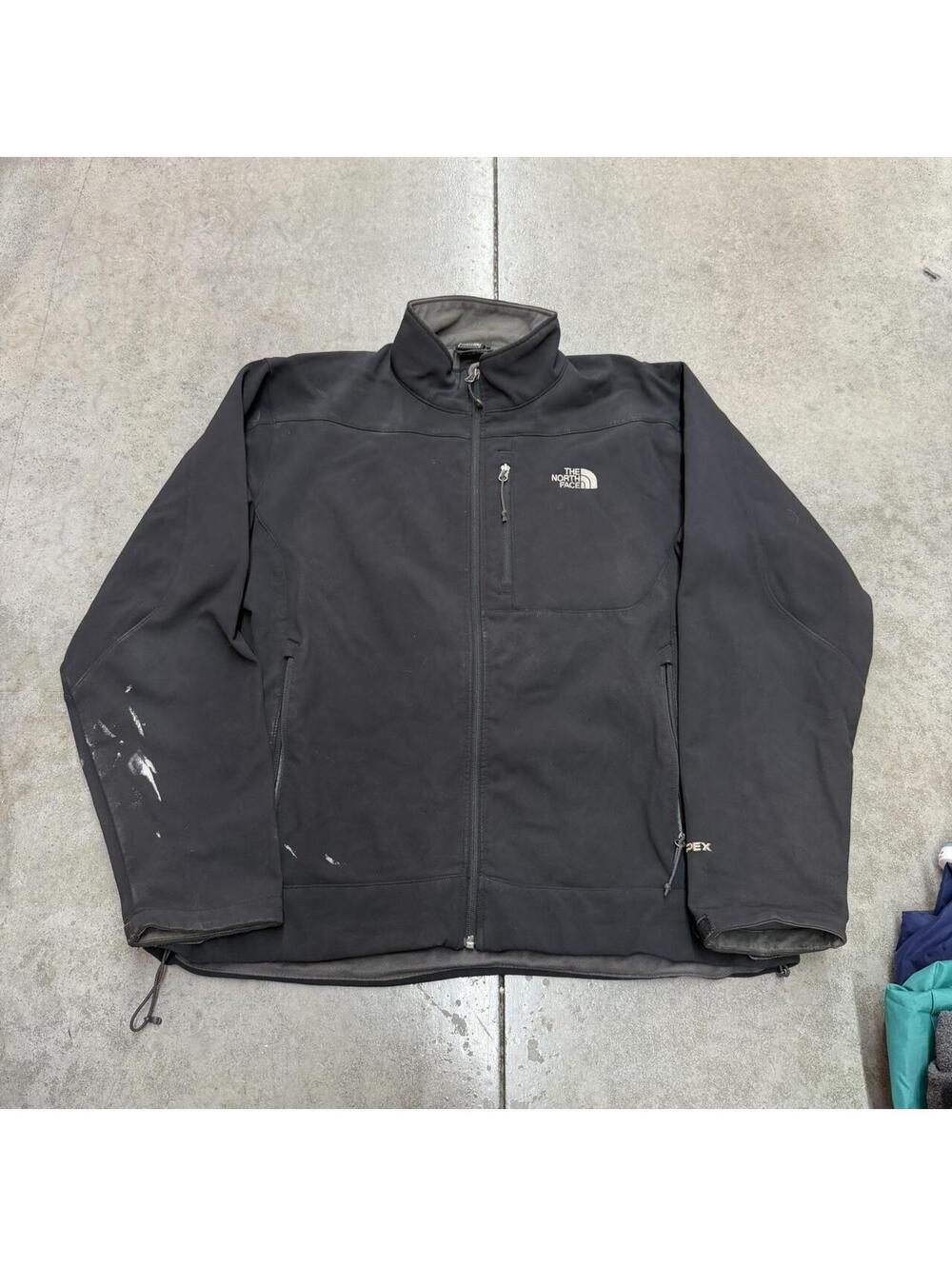 vintage the north face apex bionic softshell jacket size xl HAS STAINS